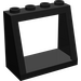 LEGO Noir Pare-brise 2 x 4 x 3 avec des tenons pleins (2352)