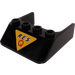 LEGO Noir Pare-brise 4 x 4 x 1 avec R.E.S.Q logo Autocollant (6238)