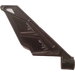 LEGO Zwart Vleugel met As Gat met Wit en Grijs Damage (Rechtsaf) Sticker (61800)
