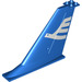 LEGO Blue Aircraft Tail 2 x 12 x 8 with Rudder with White Bird (Both Sides) (12247 / 55174)