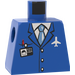 LEGO Blue Airplane torso crew male without Arms (973)