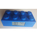 LEGO Bleu Alarm Clock - 2 x 4 Brique (Bleu)