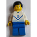 LEGO Bleu et blanc Football Player avec &quot;18&quot; Figurine