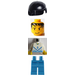 LEGO Blue and White Football Player with &quot;2&quot; Minifigure