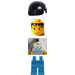 LEGO Blau und Weiß Fußballspieler mit &quot;2&quot; Minifigur