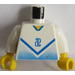LEGO Blue and White Football Player with &quot;2&quot; Torso (973)