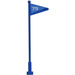 LEGO Blue Antenna 1 x 8 with Flag with &quot;79&quot; Sticker (30322)