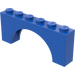 LEGO Blue Arch 1 x 6 x 2 Thick Top and Reinforced Underside (3307)
