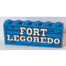 LEGO Blue Assembly of bricks with FORT LEGOREDO decoration (for sets 6769 and 6762)