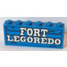 LEGO Bleu Assembly of bricks with FORT LEGOREDO decoration (for sets 6769 and 6762)