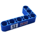 LEGO Bleu Faisceau 3 x 5 Courbé 90 degrés, 3 et 5 des trous avec Number 12, Drapeau of Great Britain (La gauche) Autocollant (32526)