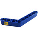 LEGO Blue Beam Bent 53 Degrees, 4 and 6 Holes with Danger Warning Triangle Sticker (6629)