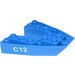 LEGO Blue Boat Base 6 x 6 with &#039;C12&#039; (Both Sides) Sticker (2626)