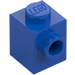 LEGO Blu Mattoncino 1 x 1 con Bottoncino su Uno Lato (87087)