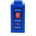 LEGO Blue Brick 1 x 1 x 1.6 with Two Side Studs with Back of Book and Heart with Arrow Sticker (32952)
