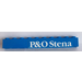 LEGO Blauw Steen 1 x 10 met &#039;P&amp;O Stena&#039; Sticker (6111)