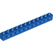 LEGO Blauw Steen 1 x 12 met Gaten (3895)