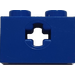 LEGO Blau Backstein 1 x 2 mit Achse Loch („+“ Öffnung und unterer Bolzenhalter) (32064)