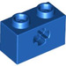 LEGO Blue Brick 1 x 2 with Axle Hole (&#039;+&#039; Opening and Bottom Tube) (31493 / 32064)