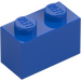 LEGO Bleu Brique 1 x 2 avec tube inférieur (3004 / 93792)