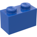 LEGO Blue Brick 1 x 2 without Bottom Tube (3065 / 35743)