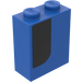 LEGO Bleu Brique 1 x 2 x 2 avec Bleu et Noir La gauche Autocollant avec porte-goujon intérieur (3245)