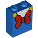 LEGO Blau Backstein 1 x 2 x 2 mit Donald Duck rot Bow Tie mit Innenbolzenhalter (3245 / 66755)