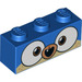 LEGO Blue Brick 1 x 3 with Prince Puppycorn Wide Open Mouth with Eyes (3622 / 38268)