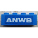 LEGO Blue Brick 1 x 4 with &#039;ANWB&#039; Sticker (3010)