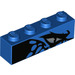 LEGO Blauw Steen 1 x 4 met Draak Oog (Rechts) (3010 / 38745)