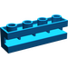 LEGO Bleu Brique 1 x 4 avec rainure (2653)