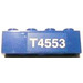 LEGO Blue Brick 1 x 4 with &#039;T4553&#039; Sticker (3010)