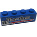 LEGO Blue Brick 1 x 4 with &#039;Turbo Sprinter&#039; (Right) Sticker (3010)