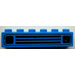 LEGO Bleu Brique 1 x 6 avec Voiture Grille (Embossed) (3009)