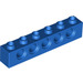 LEGO Blauw Steen 1 x 6 met Gaten (3894)
