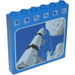 LEGO Blauw Steen 1 x 6 x 5 met LL2079 Raket en Moon (3754)