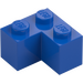 LEGO Blue Brick 2 x 2 Corner (2357)