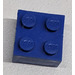 LEGO Blue Brick 2 x 2 without Bottom Tubes