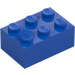 LEGO Niebieski Cegła 2 x 3 (3002)