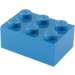 LEGO Blue Brick 2 x 3 (3002)