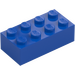 LEGO Blue Brick 2 x 4 (3001 / 3556)