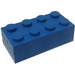 LEGO Blue Brick 2 x 4 (Earlier, without Cross Supports) (3001)