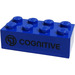 LEGO Blue Brick 2 x 4 with &#039;Cognie&#039;, &#039;Cognitive&#039; (3001)