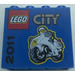 LEGO Blauw Steen 2 x 4 x 3 met City Motorfiets en 2011 (30144)