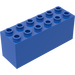 LEGO Blå Kloss 2 x 6 x 2 Weight med delad botten