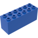 LEGO Blauw Steen 2 x 6 x 2 Weight met gespleten onderzijde