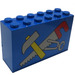 LEGO Bleu Brique 2 x 6 x 3 avec Tools avec rouge Manipuler Saw (6213)