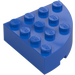 LEGO Blauw Steen 4 x 4 Rond Hoek (2577)