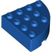 LEGO Blue Brick 4 x 4 Round Corner (2577)