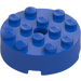 LEGO Blauw Steen 4 x 4 Rond met Gat (87081)